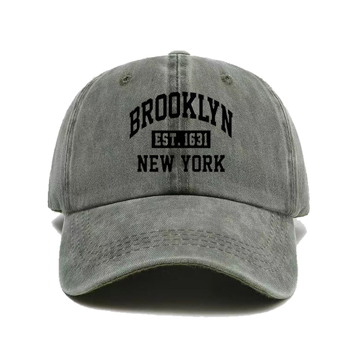 Wholesale New washed letter embroidered duck tongue hat, fashionable and personalized sun shading baseball cap