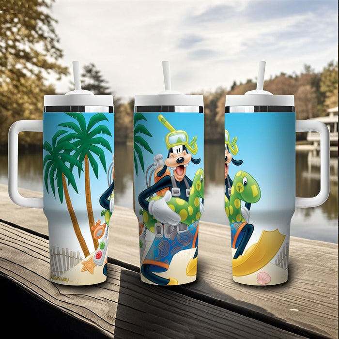 Wholesale Tumbler Cute Cartoon Pattern 40OZ Stainless Steel Car Ice Bullies Cup