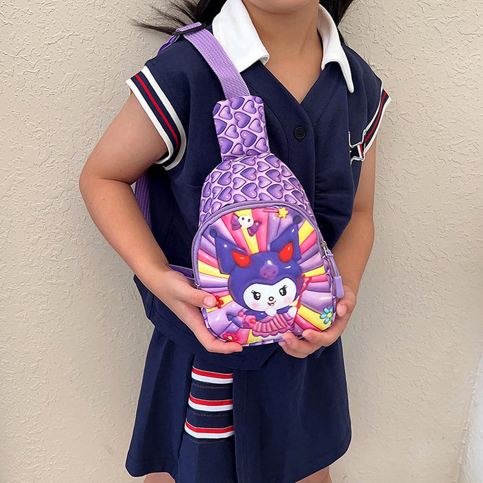 Wholesale Children's trendy handbag, chest bag, coin purse, shoulder bag, men's casual crossbody bag