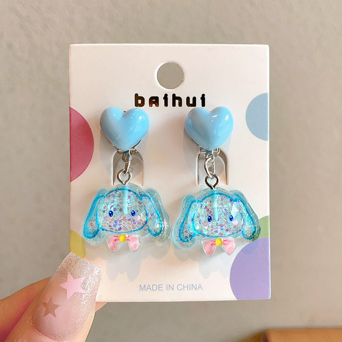 Wholesale Children' s Sweet Princess Jewelry Earrings