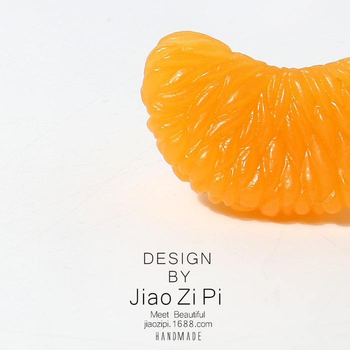 Wholesale orange key chain fun pendant simple bag small ornaments mini cute accessories