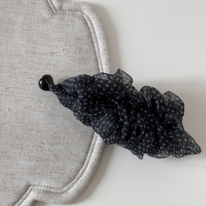 Wholesale Gentle Floral Pleated High-End Fashionable High Ponytail Banana Clip