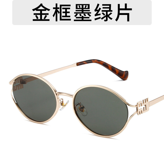 Wholesale Metal Open Sunglasses Personalized Sunglasses Outdoor Travel Fashion Street Photography Glasses
