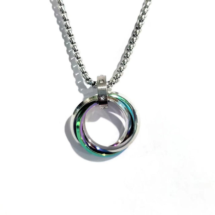 Wholesale Titanium steel necklace, simple and exquisite, niche pendant