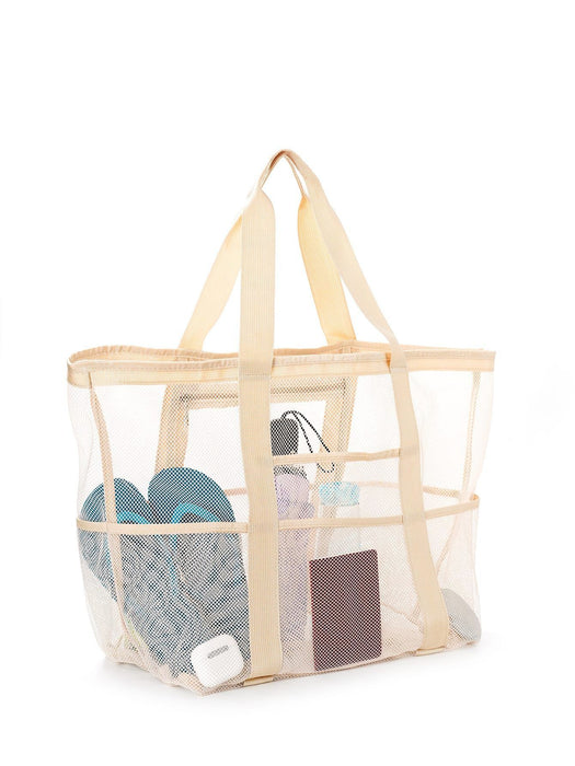 Wholesale Beach bag, large capacity toy mesh swimming bag, multifunctional travel handbag, single shoulder beach bag, swimsuit storage bag