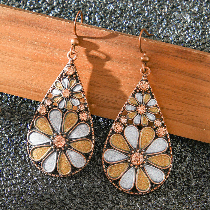 Wholesale Bohemian Tassel Geometric Earrings - Retro Ethnic Style Fashion Accessory MOQ≥2