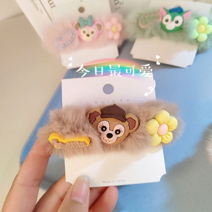 Wholesale Cute cartoon plush hair scrunchies