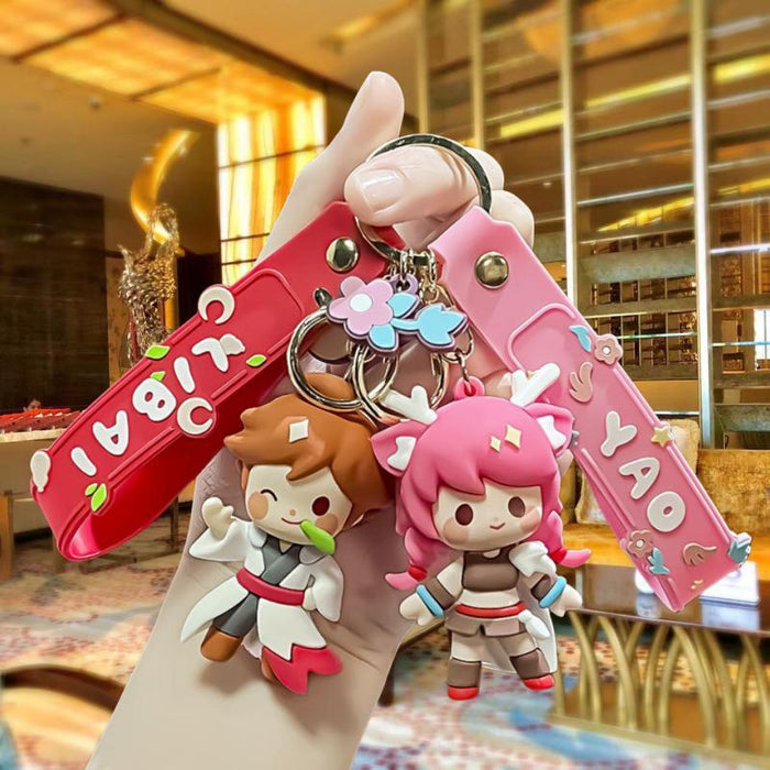 Wholesale Cartoon 3D Doll PVC Keychain JDC-KC-MingT052