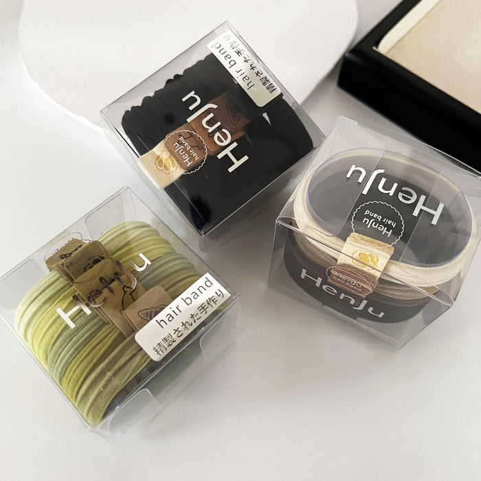 Wholesale Minimally packaged high elasticity seamless headband with durable rubber band tied ponytail headband accessory