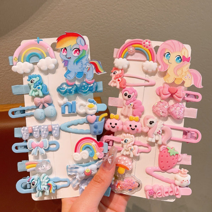Wholesale Children's Hair Clip Cute Pony Polly Hair Accessories Cartoon Bangs Clip Little Girl's Hair Clip Girl's BB Clip Baby's Headwear