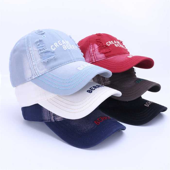 Wholesale Baseball cap with holes, tie dye sunshade cap, Volkswagen duckbill cap
