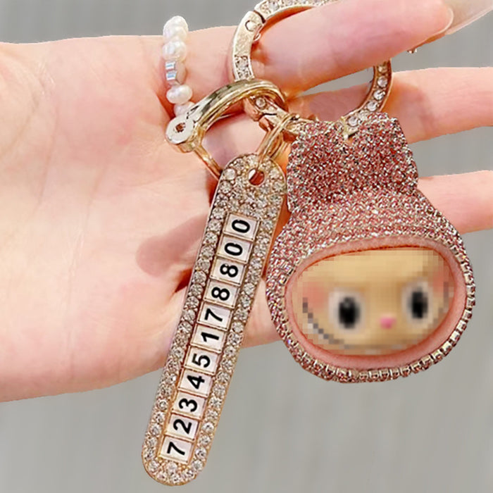 Wholesale Cute cartoon rhinestone keychain