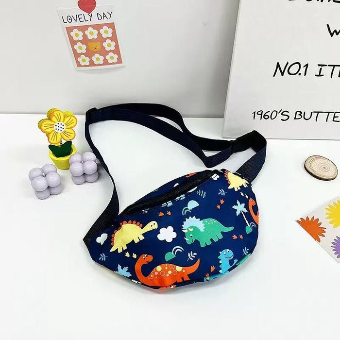 Wholesale children's waist bag cartoon dinosaur bag fashion girls coin purse chest bag