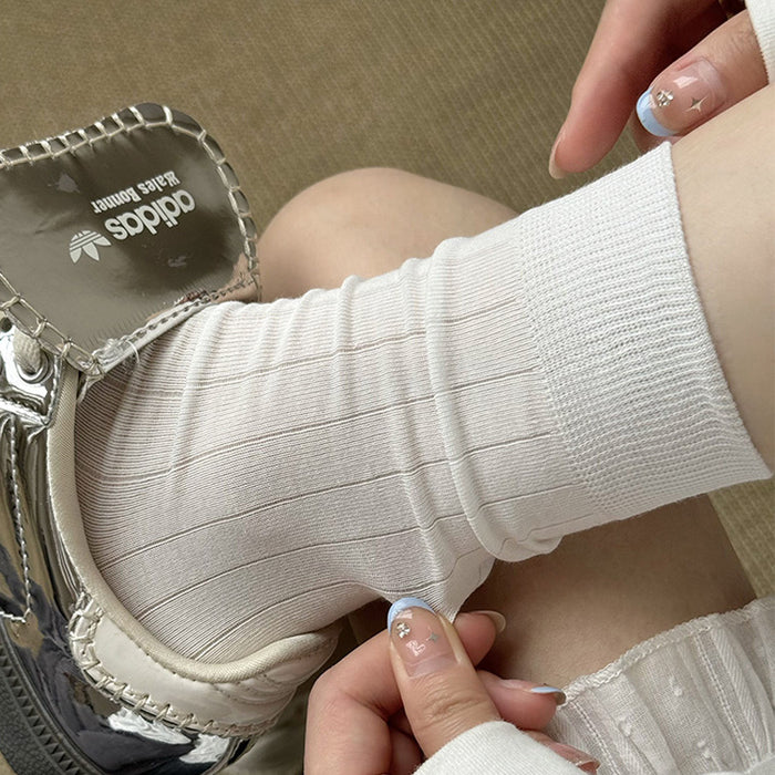 Wholesale Pile socks made of pure cotton, mid tube socks, boneless socks