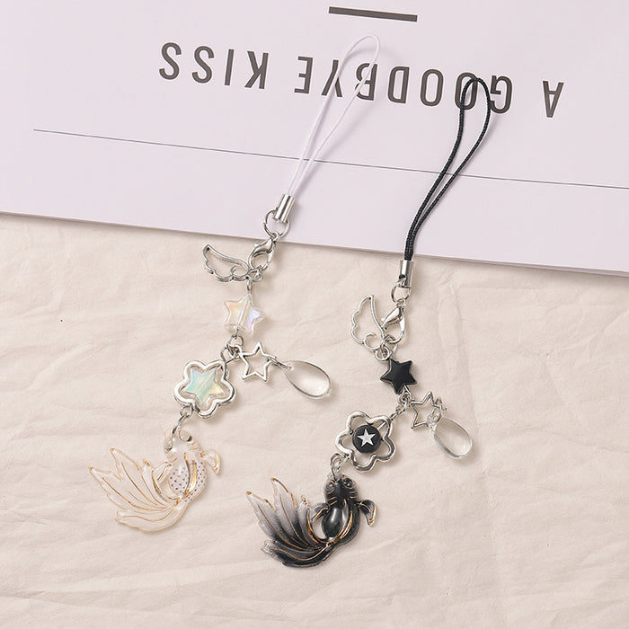 Wholesale Star Beaded Pendant Bag Pendant Versatile Mobile Phone Chain Car Pendant