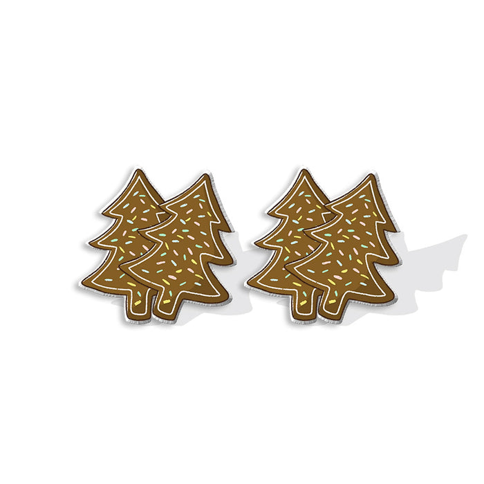Wholesale Earrings Plastic Christmas Tree Cookies JDC-ES-XiangL081