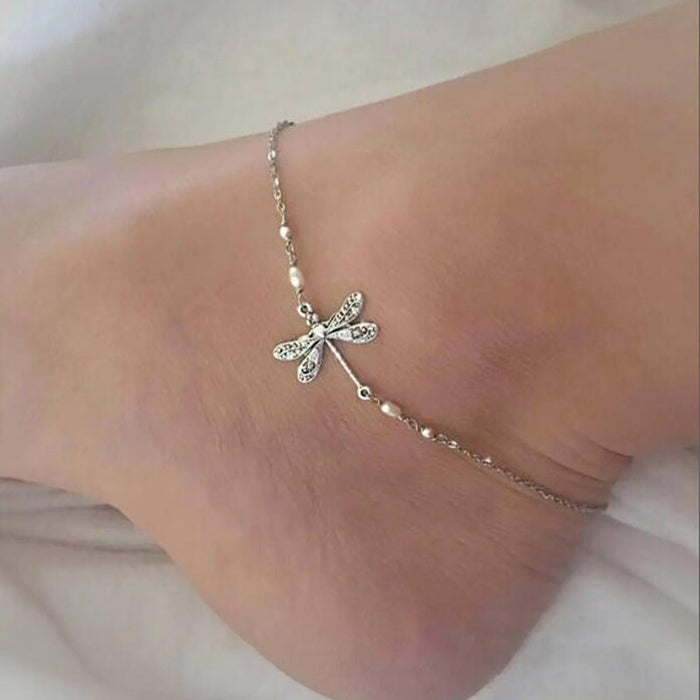 Wholesale New Simple and Fashionable Women's Foot Chain Personalized and Fashionable Beaded Foot Accessories