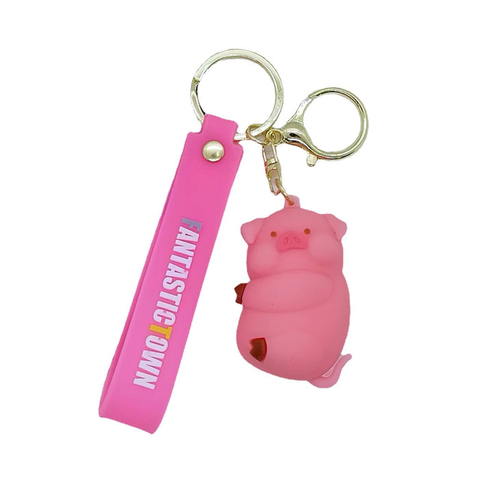 Wholesale cartoon grotesque town doll key chain pendant bag car key chain Accessories