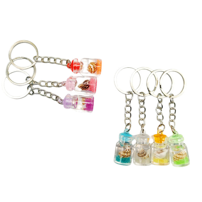 Wholesale Acrylic Bottle Conch Luminous Drift Bottle Keychain JDC-KC-TYS016