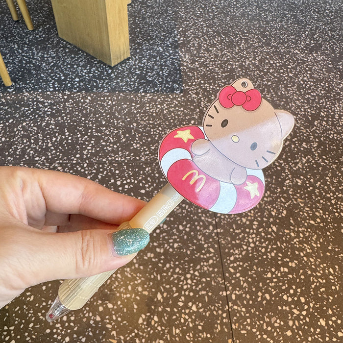 Wholesale Cute cartoon kitten ballpoint pen click gel pen cute writing pen