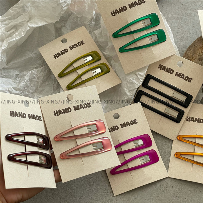 Wholesale New colored oil droplet bangs clip