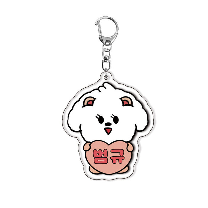 Wholesale Acrylic double-sided keychain anime surrounding cute pendant