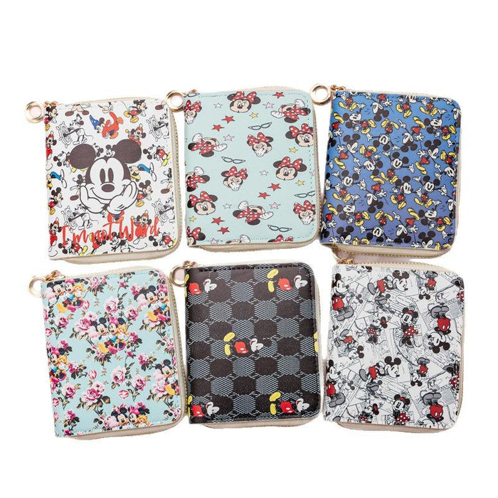 Wholesale Short PU wallet zipper design, cartoon coin purse