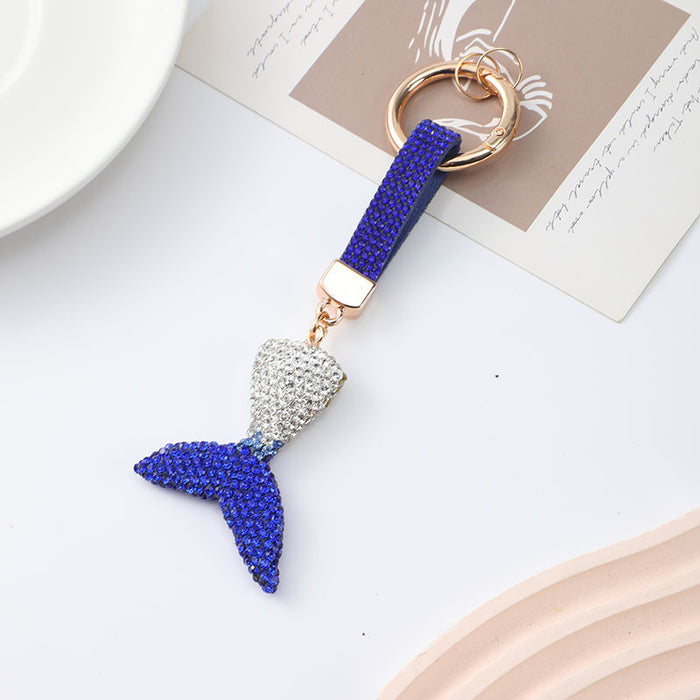 Wholesale Cute polymer clay fish tail keychain