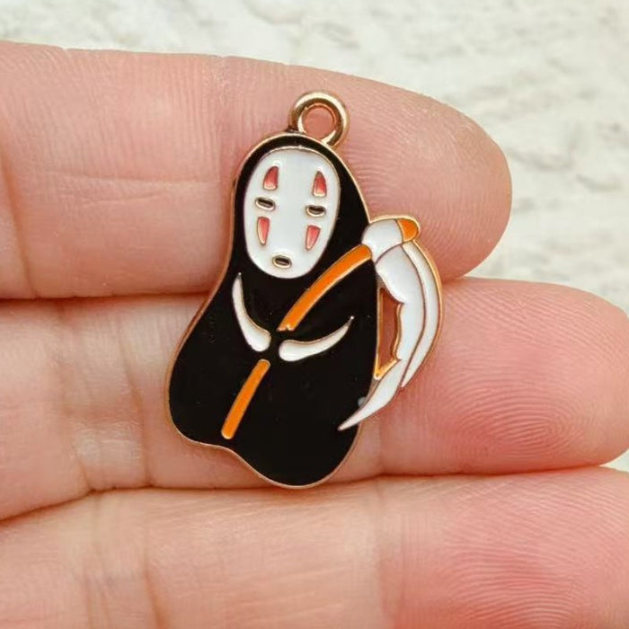 Wholesale 10pcs Anime Alloy Oil Drip DIY Pendant Decoration Ornament