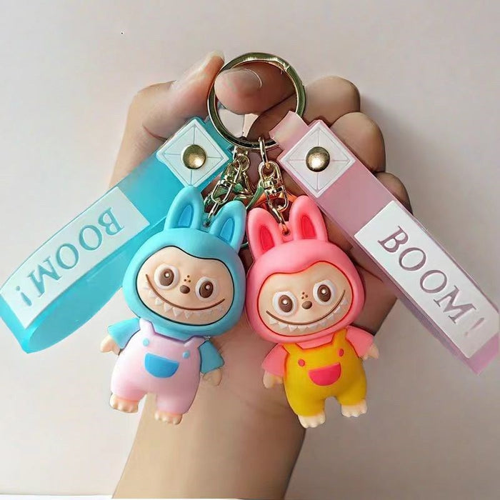 Wholesale Cartoon keychain pendant silicone three-dimensional cute keychain