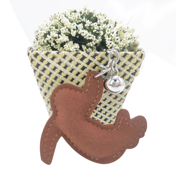 Wholesale Creative cartoon anime sloth diamond studded keychain, hot stamping sloth keychain, women's bag decoration