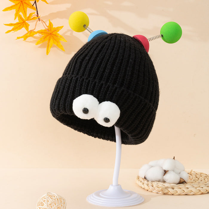 Wholesale Monster Cartoon Big Eyes Autumn and Winter Knitted Beanie JDC-FH-SNa002