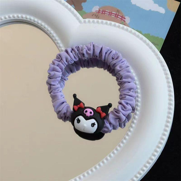 Wholesale Cute Sanrio Hair Accessories Cinnamon Dog Large Intestine Hair Ring Sweet Cartoon Headband Kulo Miza Hair Rubber Band Headdress JDC-HS-Wangl006