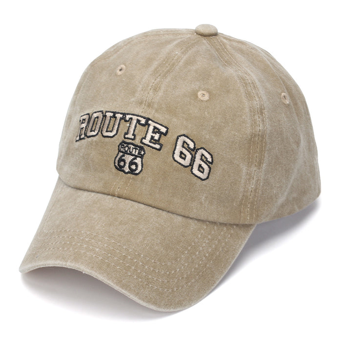 Wholesale Vintage Washed Baseball Cap with English Letter Embroidery - Casual Sun Hat for Outdoor Daily Wear