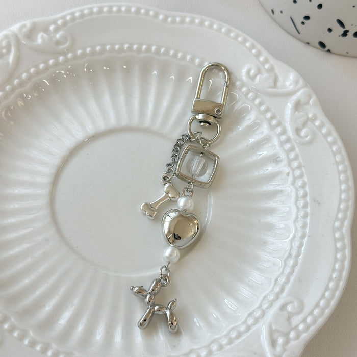 Wholesale Dog Mobile Phone Chain Worker Beaded Key Chain Goo Ben Hanging Chain