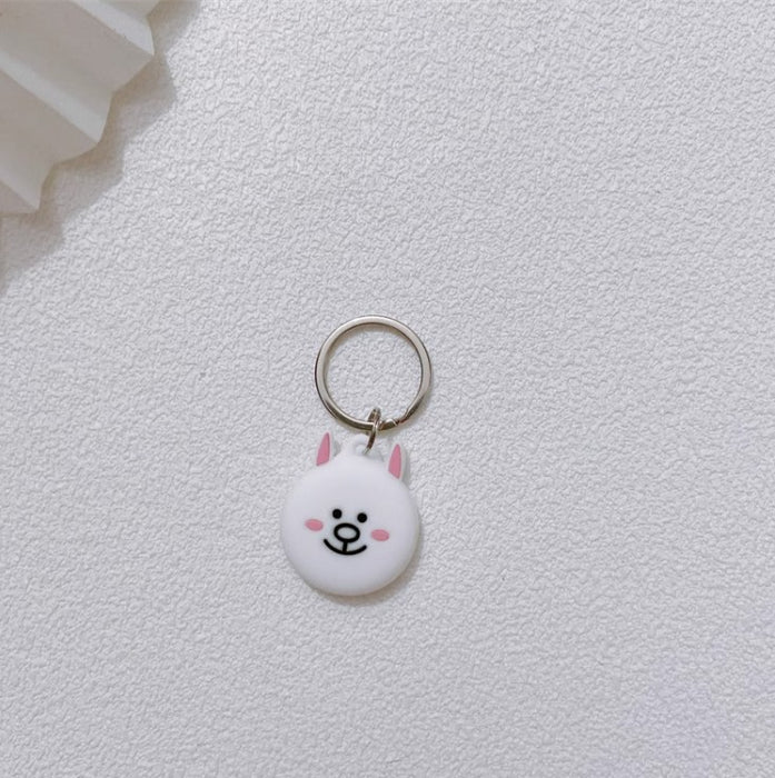 Wholesale PVC Protective Cover Cartoon Cute Anti-lost Device Silicone Protective Cover Keychain JDC-KC-YiJia001