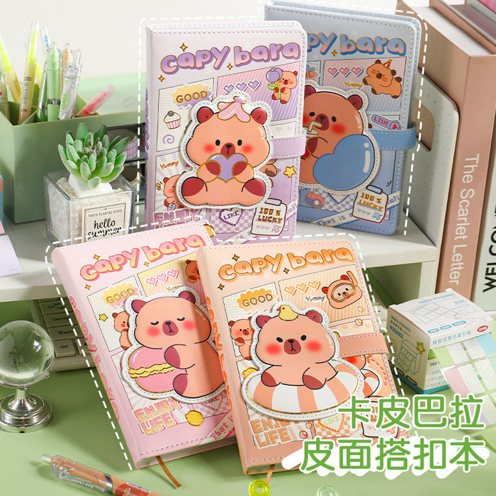 Wholesale PU Leather A5 Animal Notebook for Kids Cute Cartoon Wired Binding