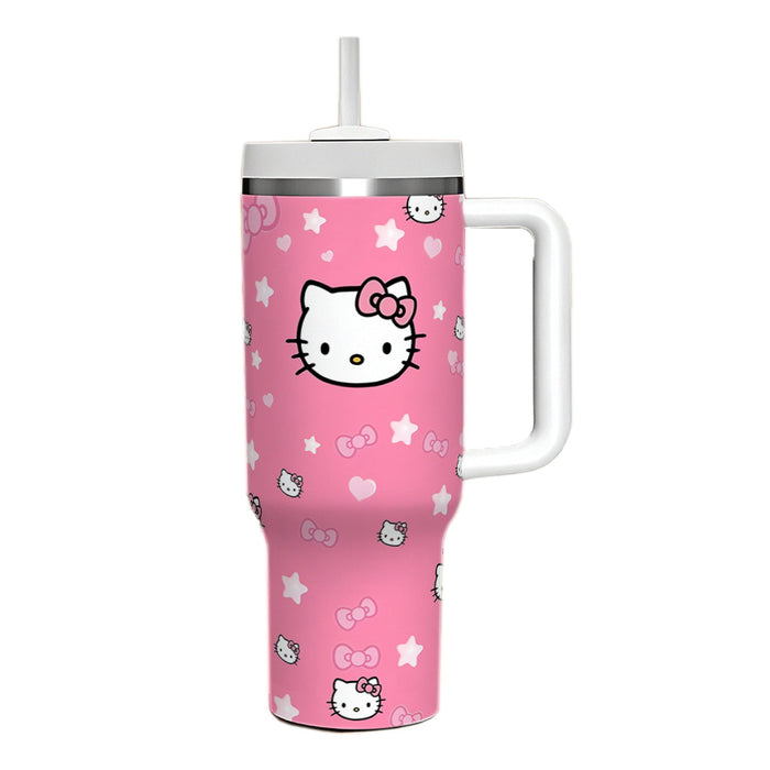 Wholesale 40oz Large Capacity Kitten Big Mac Ice Cup Double-layer Vacuum Car Cup