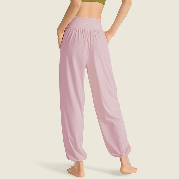 Wholesale New cool and quick drying sports pants with long legs and loose fit yoga pants for casual fitness wear