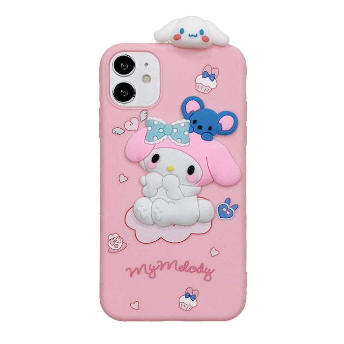 Wholesale Three-dimensional Silicone Cartoon Mobile Phone Case (S) JDC-PC-Longt003