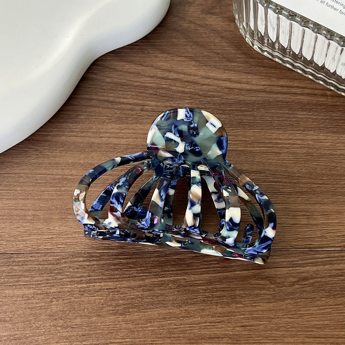 Wholesale Trendy Hollow Pumpkin Acetate Hair Claw Clip for Women Tortoiseshell Shark Clip Fashion Accessory