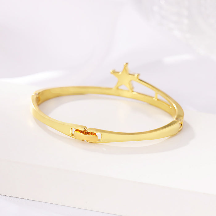 Wholesale Five-pointed Star Bracelet Diamond Bracelet