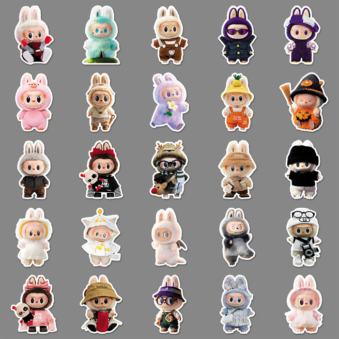 Wholesale 50pcs Cute Waterproof Doll Decorative Stickers