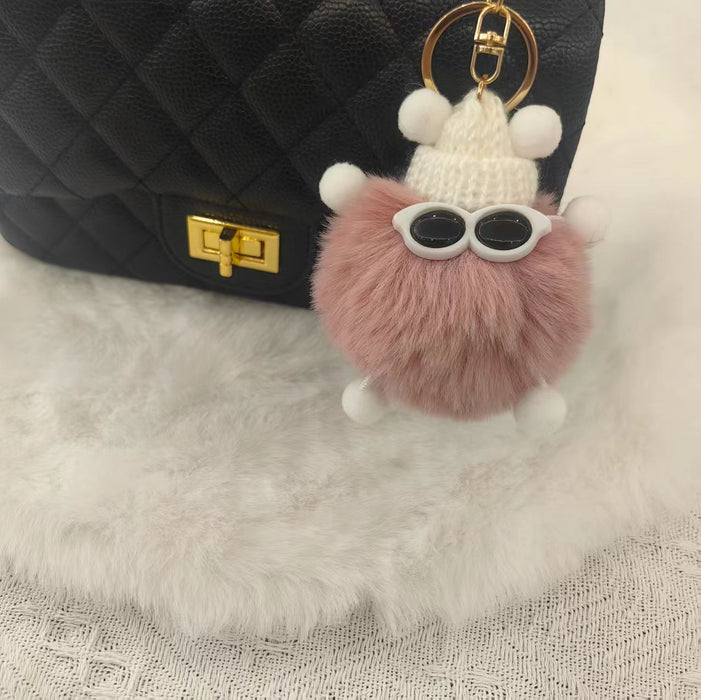 Wholesale Plush plush toy bag pendant keychain Plush plush niche doll pendant glasses key pendant accessory
