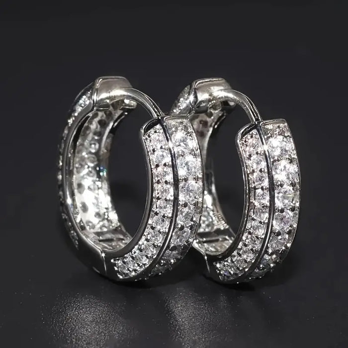 Wholesale Micro-painted zircon gold-plated curved ear cuffs Hip Hop