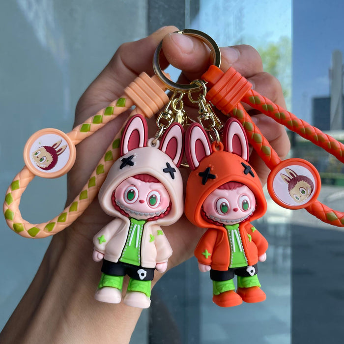 Wholesale Keychain cartoon 3D figurine backpack pendant car keychain