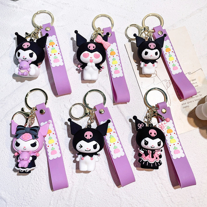 Wholesale Cartoon Silicone Doll Keychain JDC-KC-QiChao024