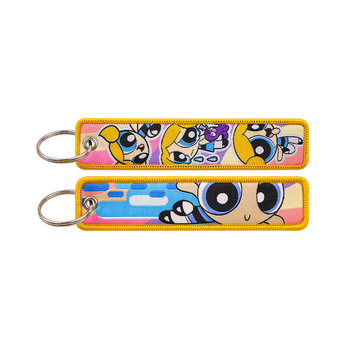 Wholesale Cartoon fabric anime keychain