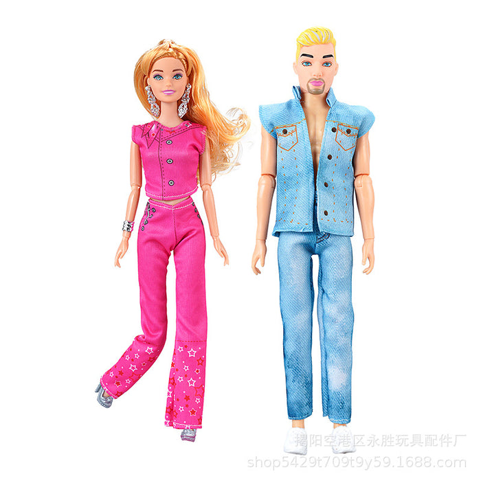 Wholesale Doll clothing design movie with model couple doll clothes