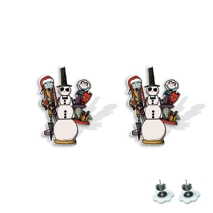 Wholesale  earrings heat shrink earrings acrylic earrings